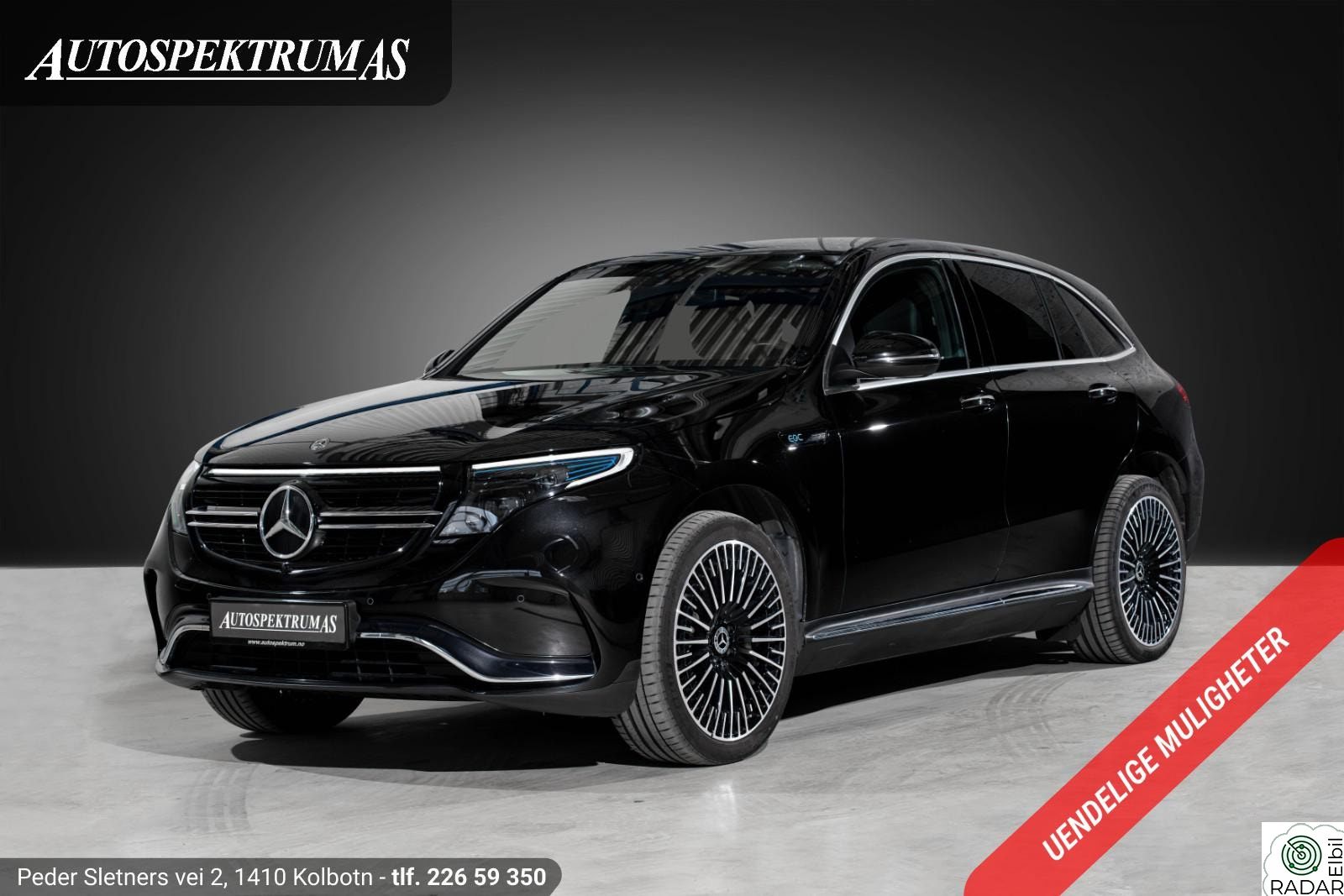 MERCEDES-BENZ EQC 400 4MATIC 400 4MATIC AMG PremiumPlus/Navigasjon/Kamera/Norsk++