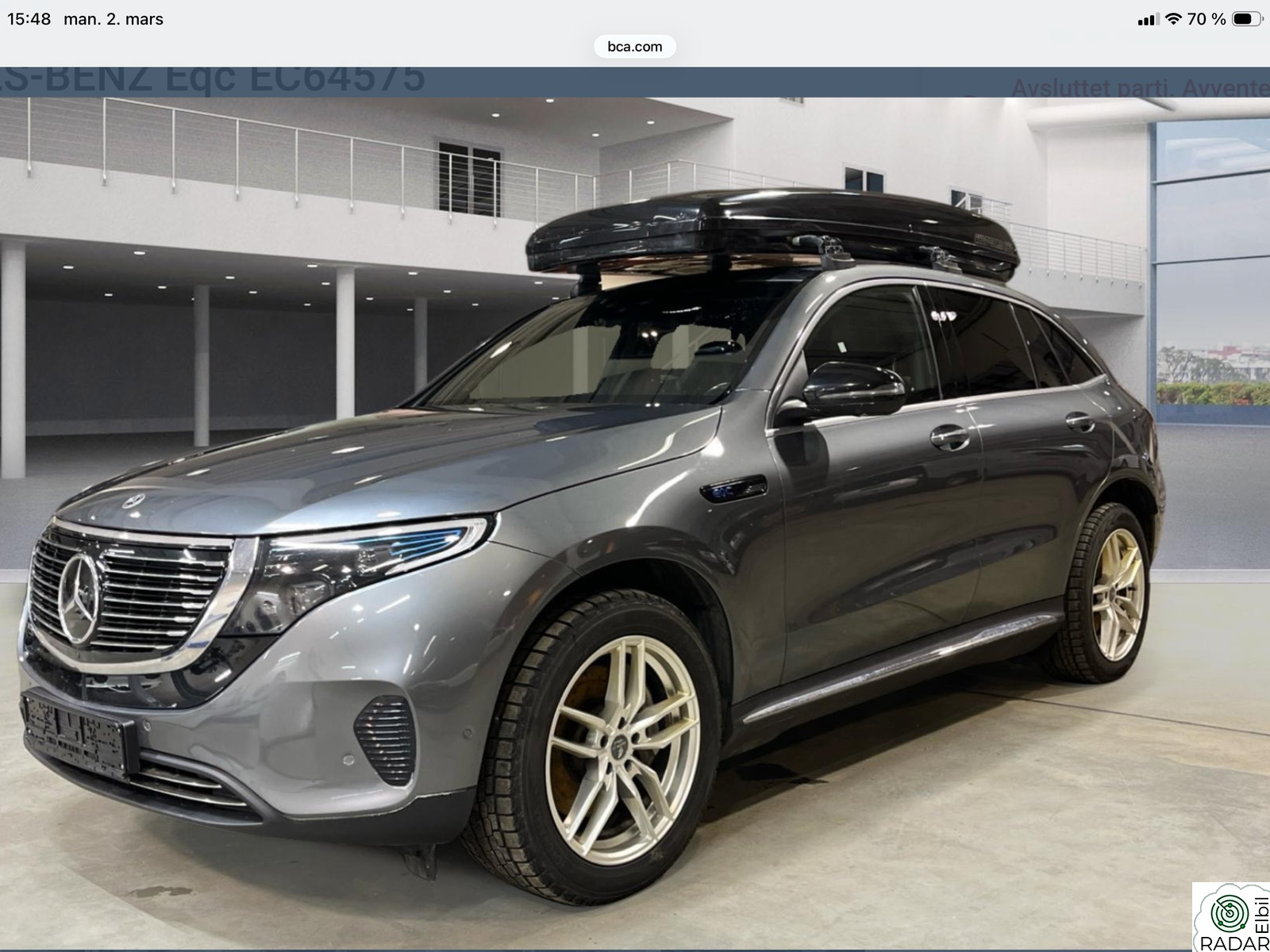 MERCEDES-BENZ EQC 400 4MATIC 400 4MATIC  MYE UTSTYR INNBYTTE MULIG