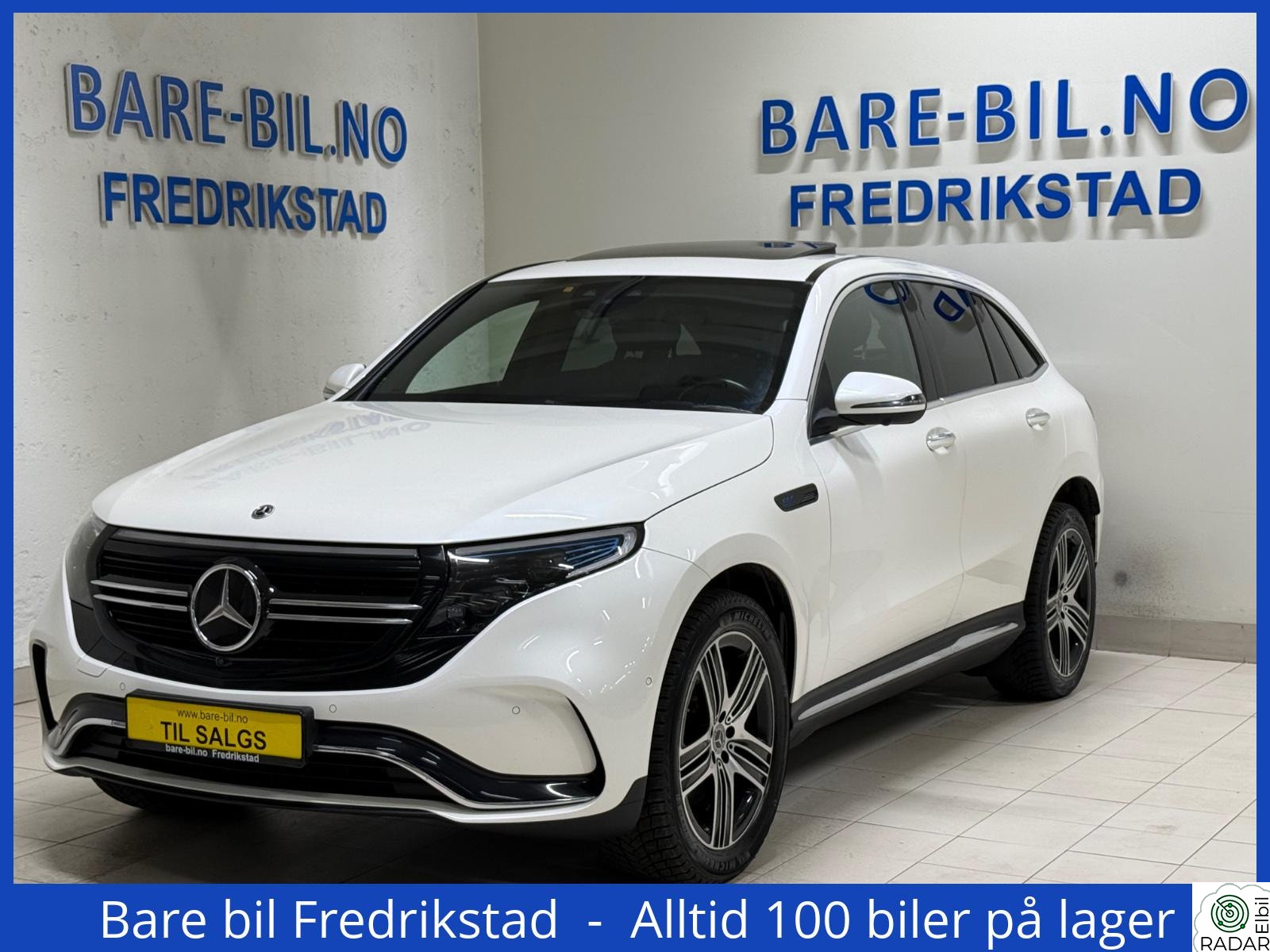 MERCEDES-BENZ EQC 400 4MATIC 400 4M Amg Burmester/Hud/Soltak/Acc/360/Memory/Kj,pakke
