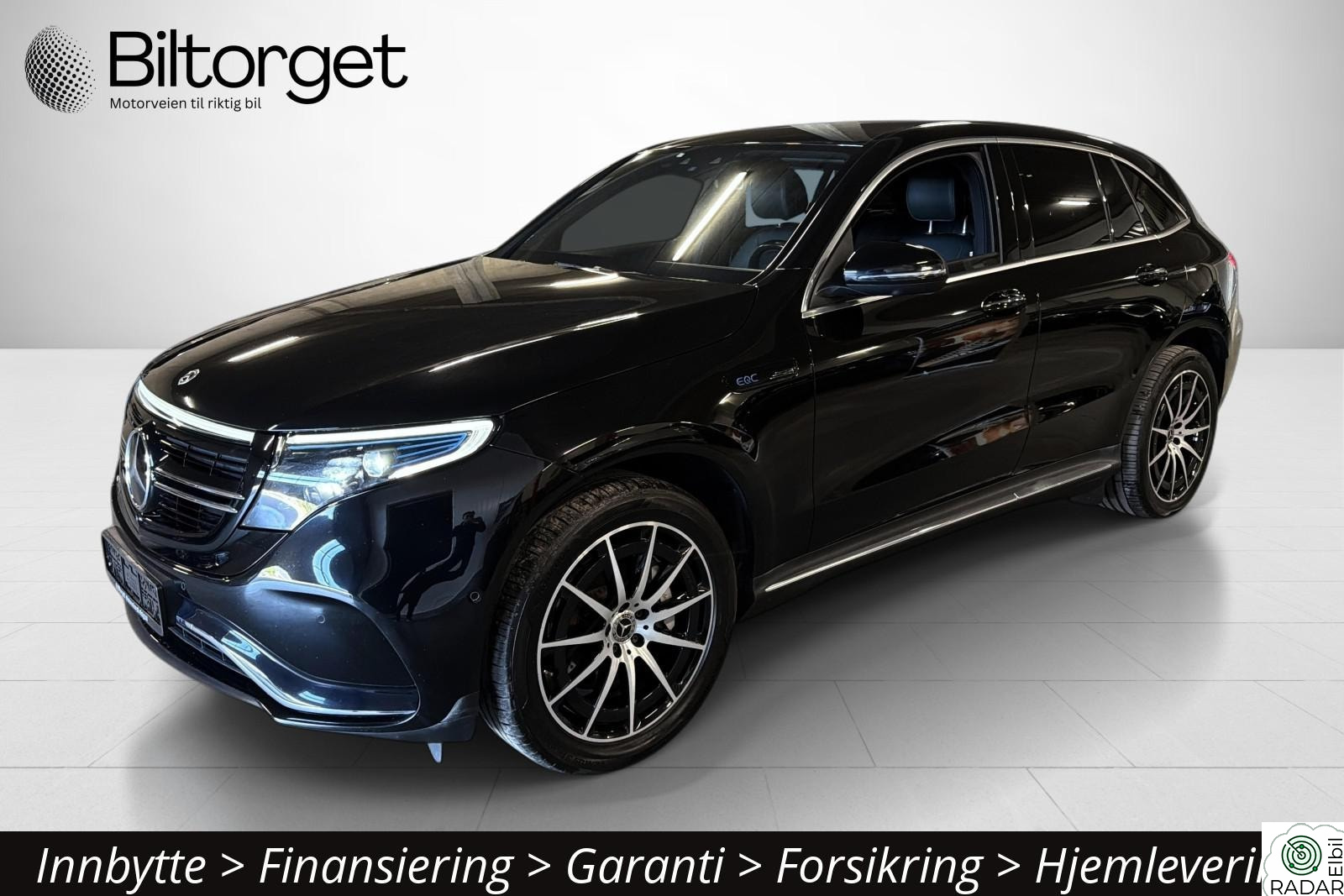MERCEDES-BENZ EQC 400 4MATIC 408hk 2x AMG 400km Navi ACC Krok 360 nytt batteri ++