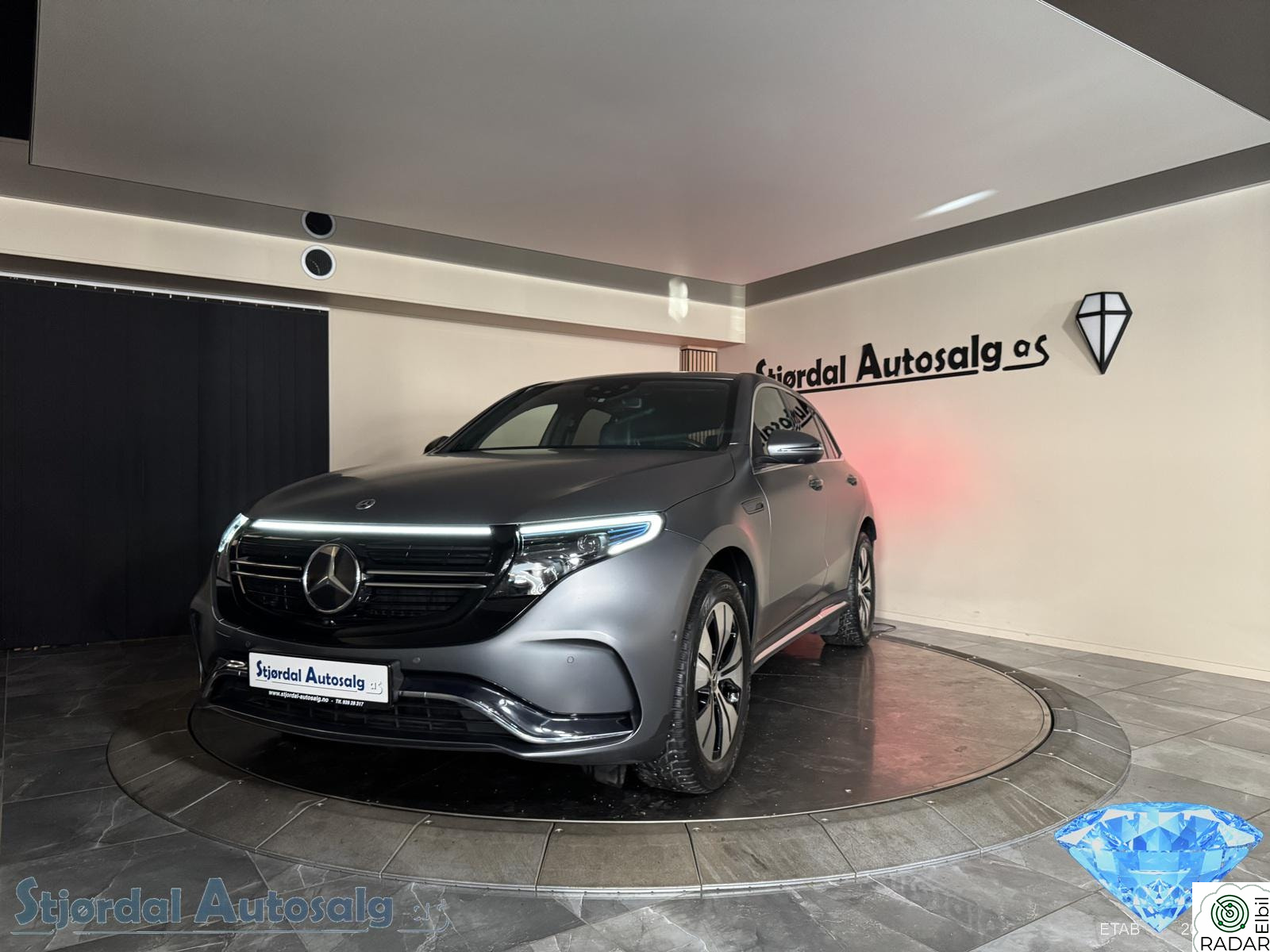 MERCEDES-BENZ EQC 400 4MATIC 4MATIC Topputstyrt/AMG/Designo/Burmester/HUD/Krok Norsk