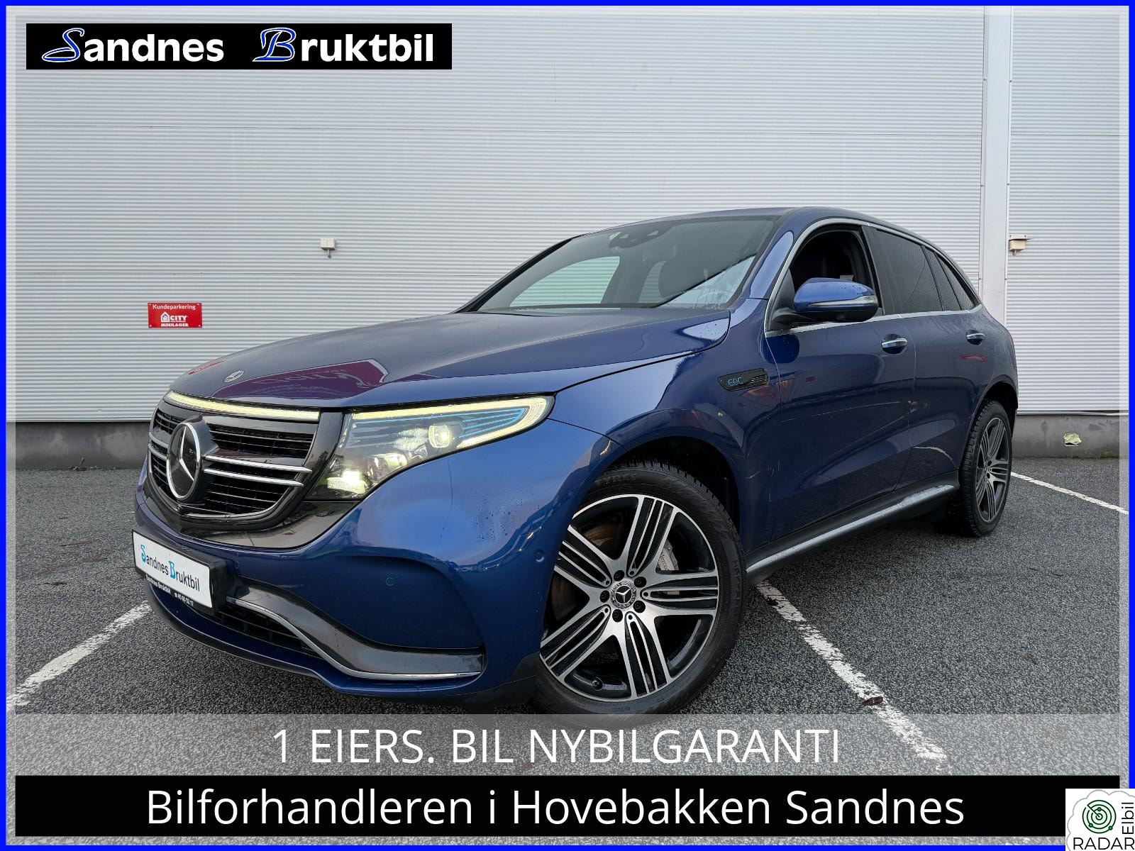 MERCEDES-BENZ EQC 400 4MATIC AMG MEMORY,KEYLESS,KROK,ACC,DELSKINN,EL SETER.360KAMERA
