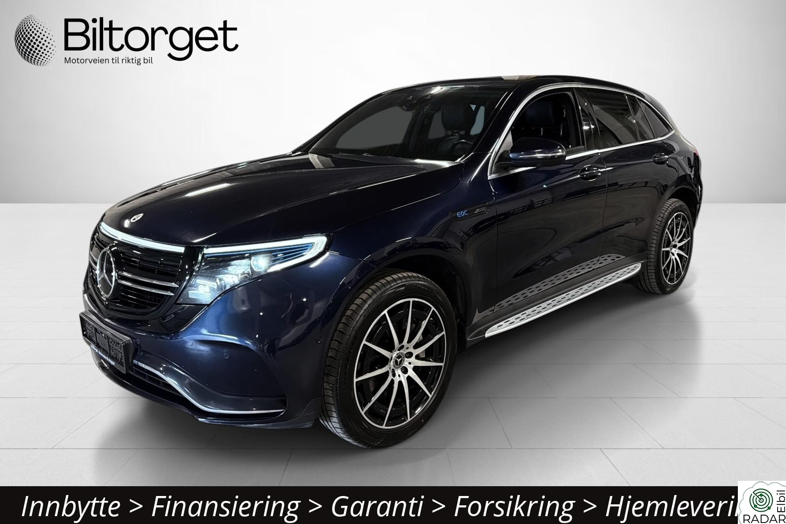 MERCEDES-BENZ EQC 400 4MATIC 408hk 2xAMG Burmester Matrix HUD Memory Krok Toppspekk!