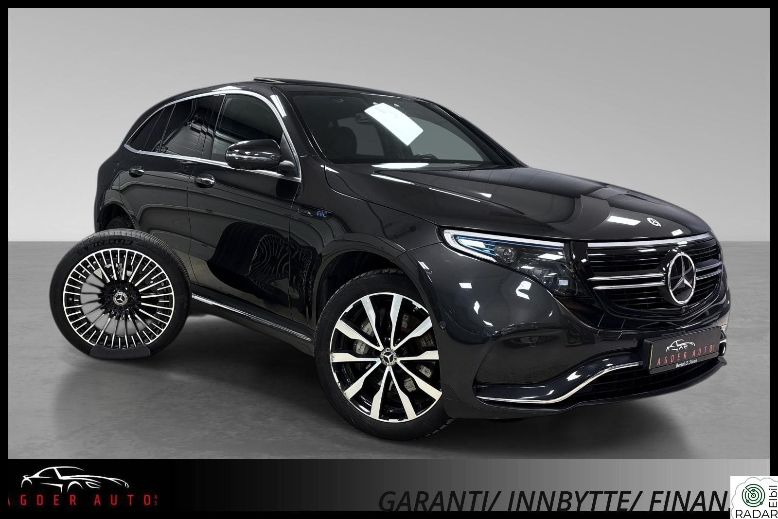MERCEDES-BENZ EQC 400 4MATIC 2xAMG Norsk/Skinn/Soltak/Keyless/Dist+/ACC/360/Krok/21"