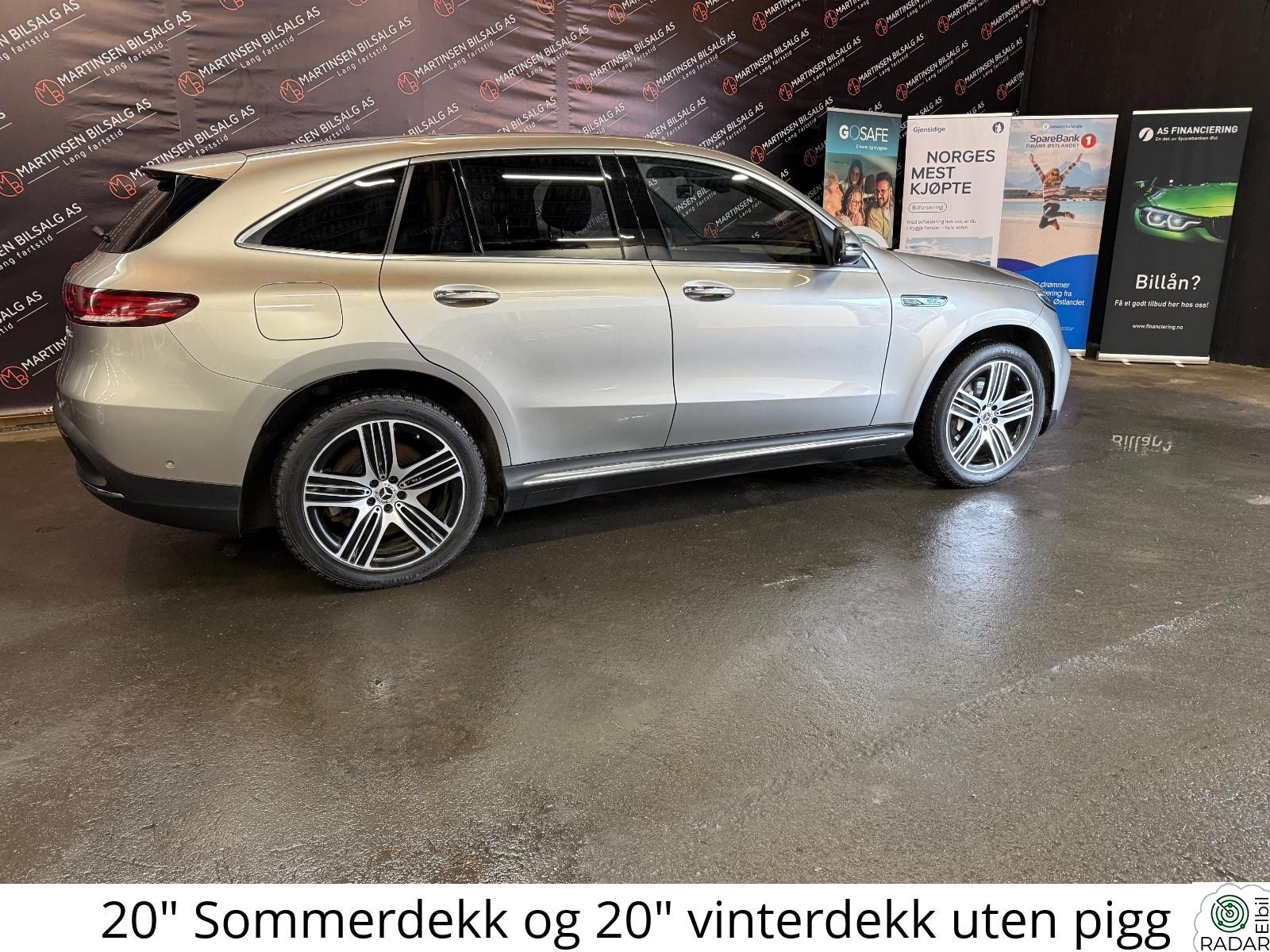 MERCEDES-BENZ EQC 400 4MATIC 400 4MATIC - Godt utstyrt - AMG - Soltak - 360° Kam