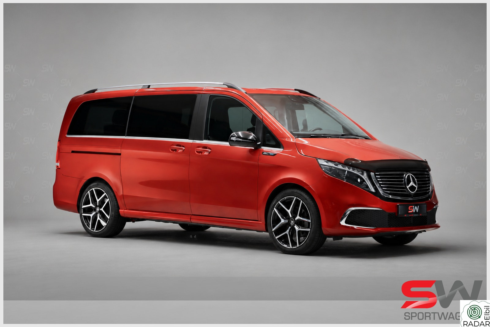 MERCEDES-BENZ EQV Luksusversjon Fullskinn + Takrails 20" Alu hjul