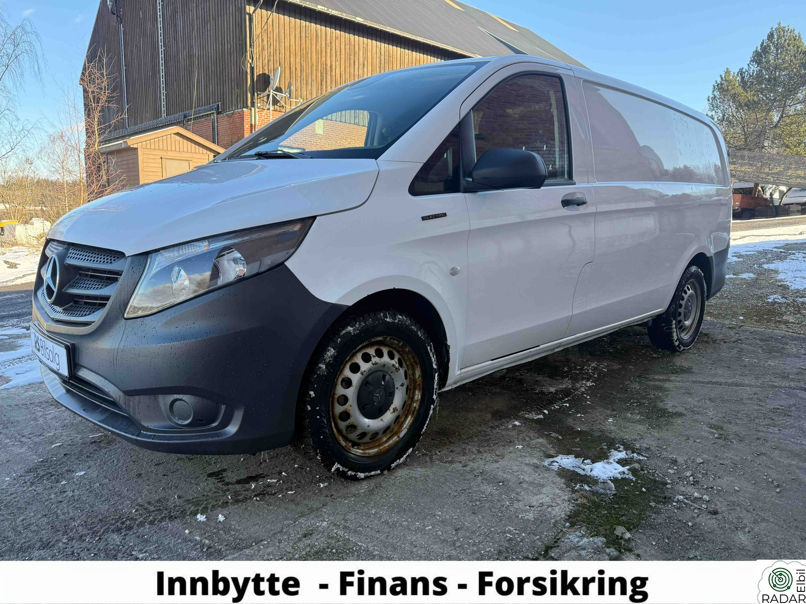 MERCEDES-BENZ eVito E-VITO - LAV KM - GRATIS BOM OG PARKERING - NAVI/RKAM