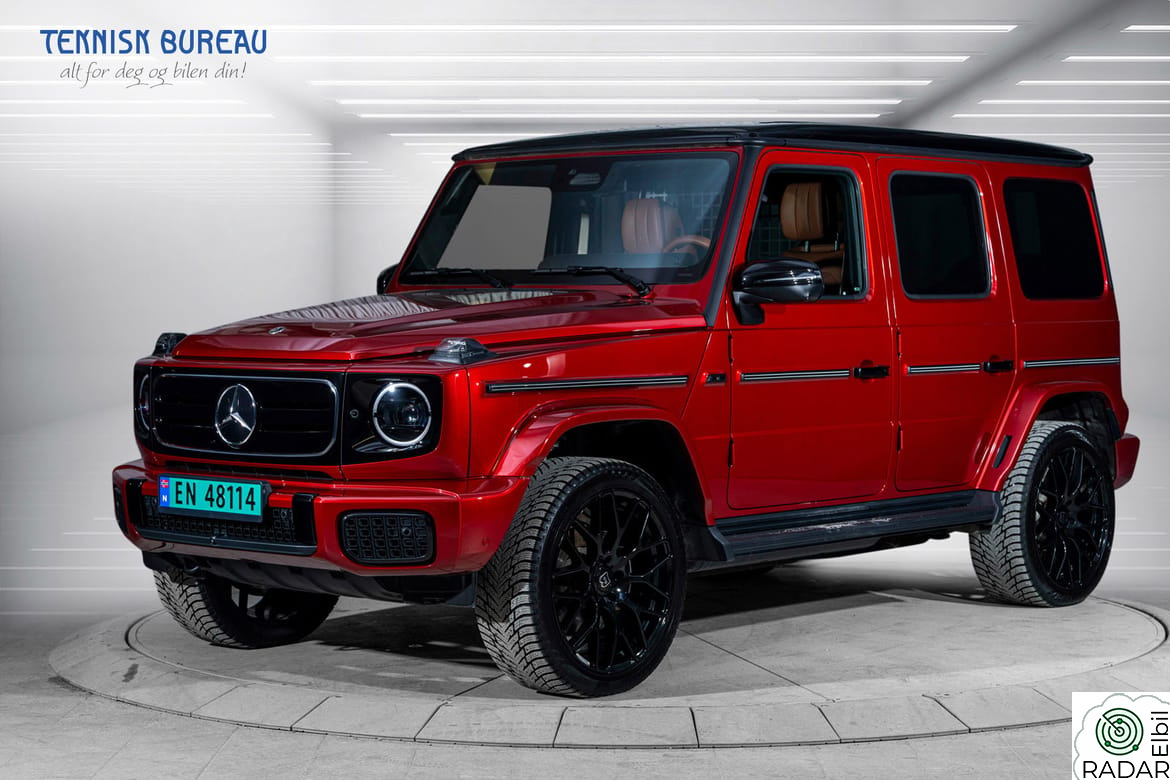 MERCEDES-BENZ G 580 Med ALT utstyr, i den exclusive fargen Hyacinth Red