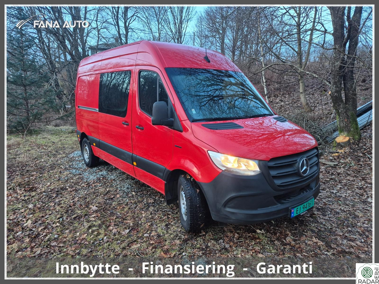MERCEDES-BENZ ESPRINTER MB e-Sprinter 11m3. EU-Godkjent til 27.02.2028.