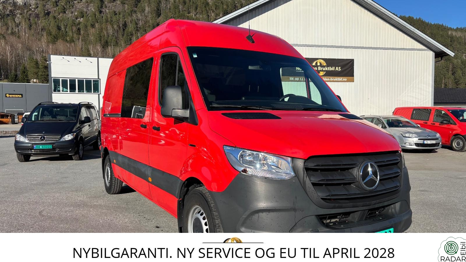 MERCEDES-BENZ ESPRINTER NY PRIS.47kWh E Sprinter 312/39 Auto. Ny Service/EU Nå.