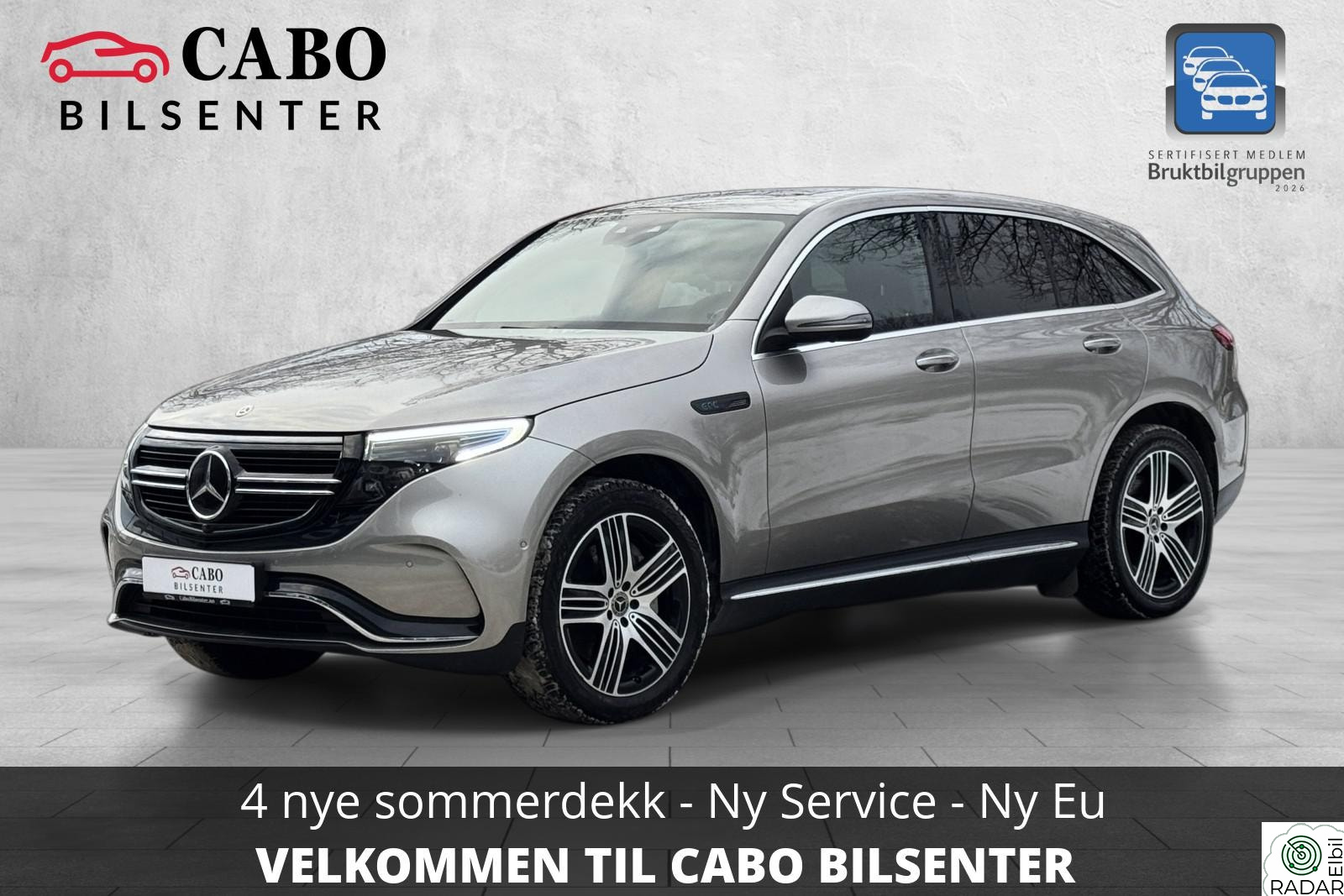 MERCEDES-BENZ EQC 400 4MATIC 400 4MATIC | 1 ÅRS GARANTI | 2X AMG | TAKLUKE | KROK
