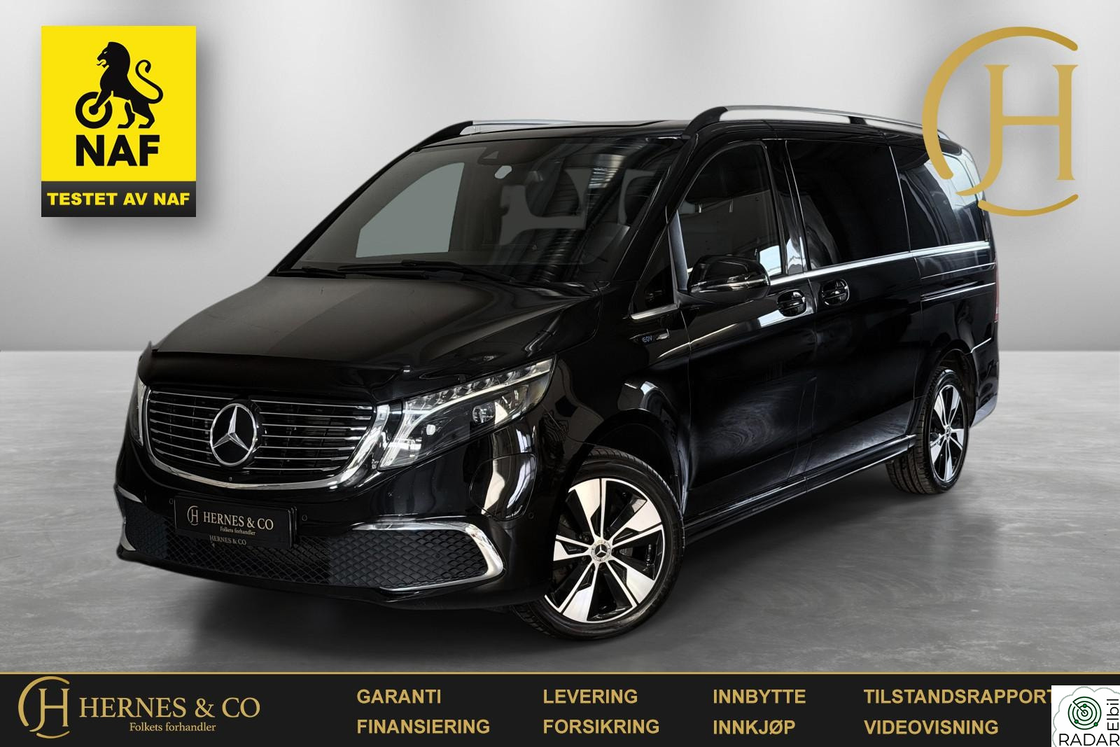 MERCEDES-BENZ EQV EQV300/Avantgarde/Burmester/Takrails/3-Nøkler/Skinn/LED