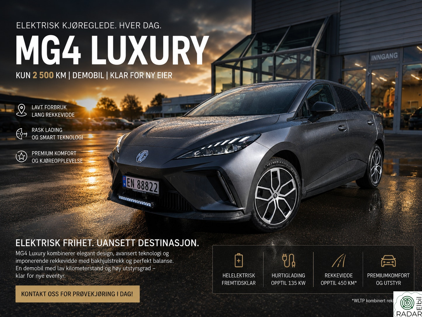 MG MG4 Electric 64kWh Luxury - Demobil -Klar for levering