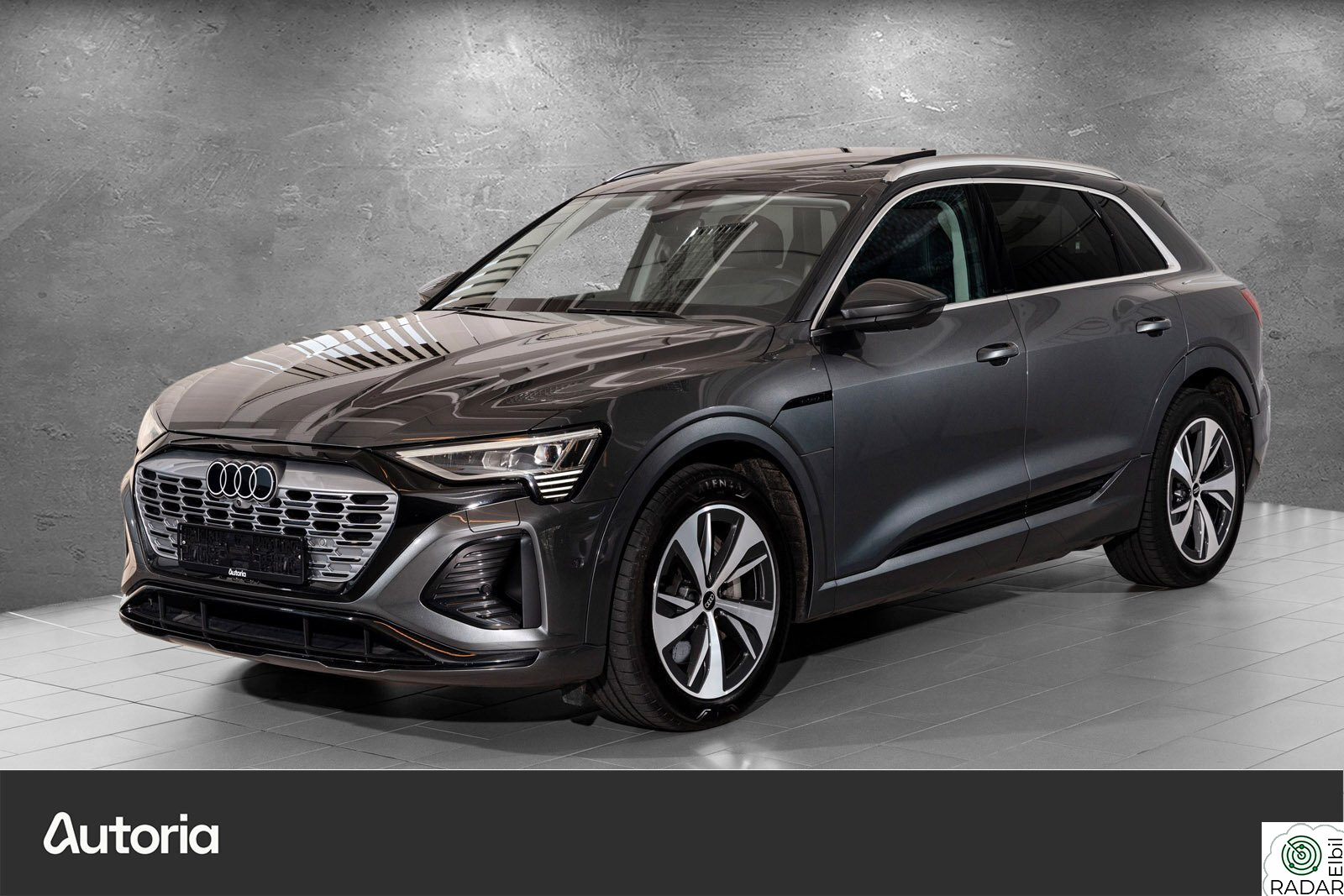 AUDI Q8 55 E TRON 55 s line plus, Massasje, B&O, HUD, Pano, Matrix, Krok+