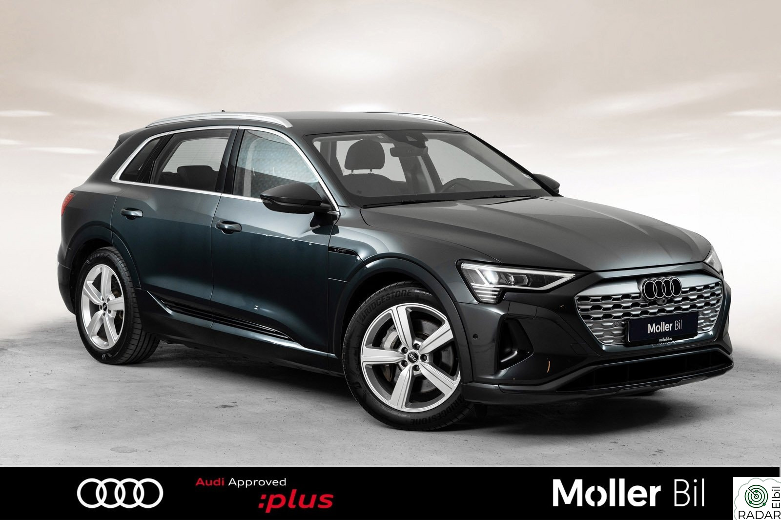 AUDI Q8 55 e-tron 55 Adv Limited H.feste-Ryggekamera-Skinn-Luftfjæring