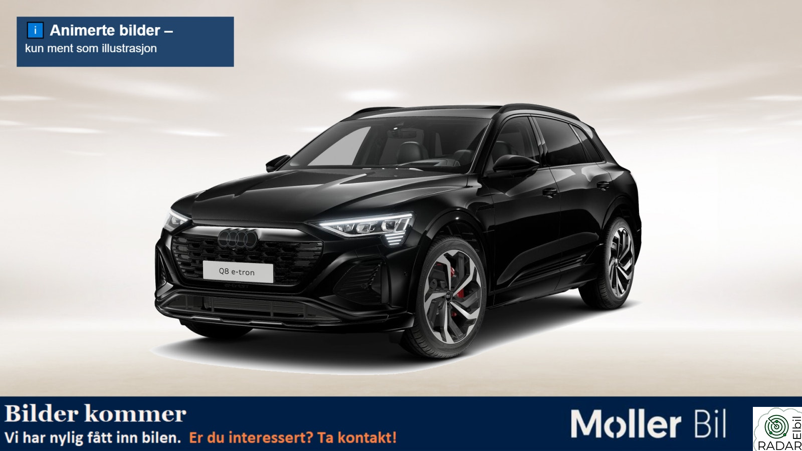 AUDI Q8 55 e-tron 55 S line HUD. 21'', Pano. Skinn, El.sete, Servolukking
