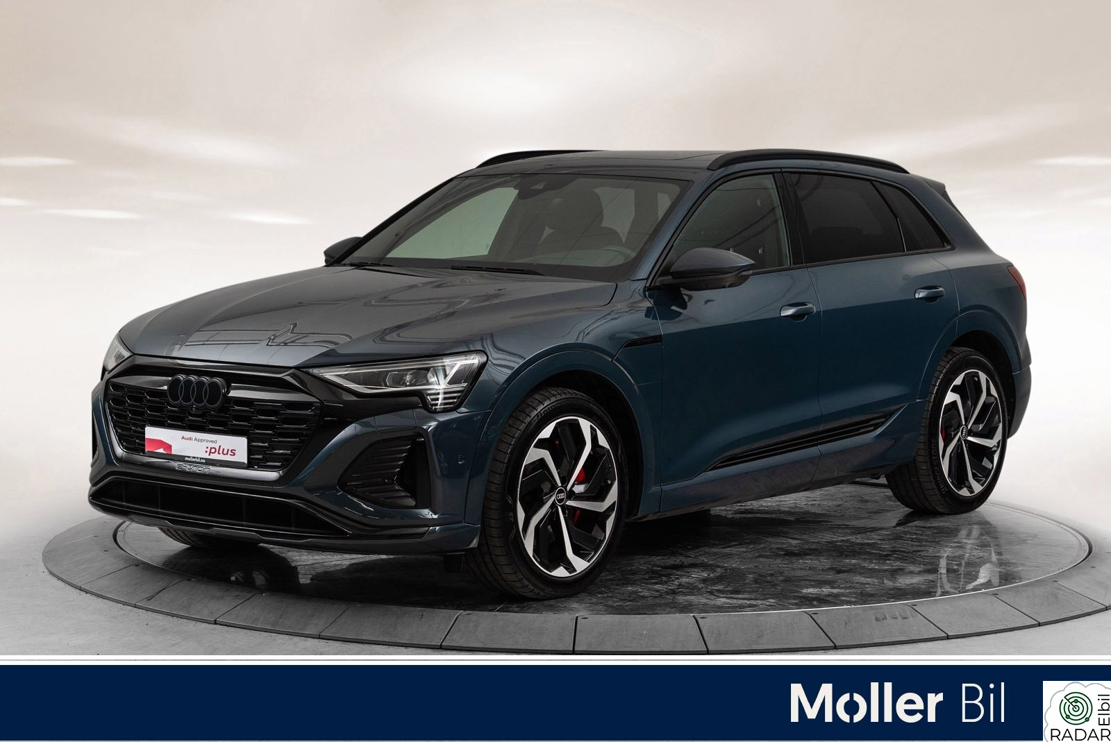 AUDI Q8 55 E TRON 55 s line plus, B&O, HUD, Pano, Skinn, Matrix, H.feste+