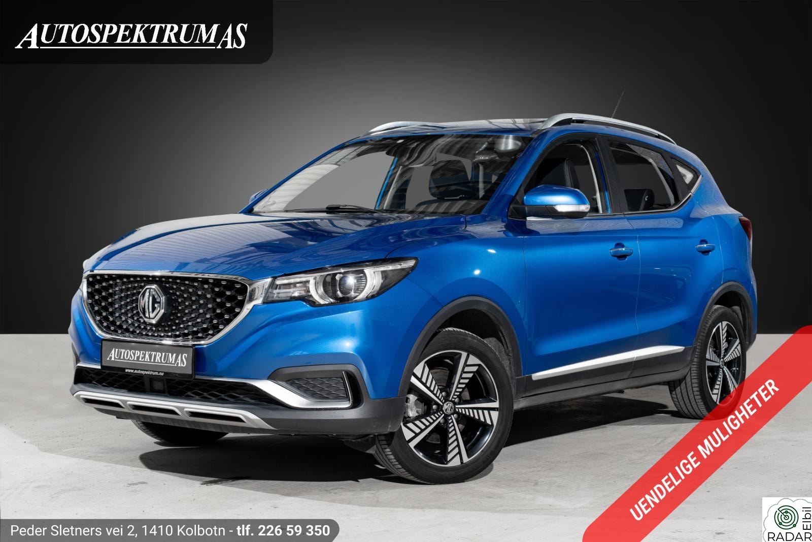 MG ZS EV Luxury/Skinn/Panorama/LED/Adapt.Cruise/Kamera/Norsk++