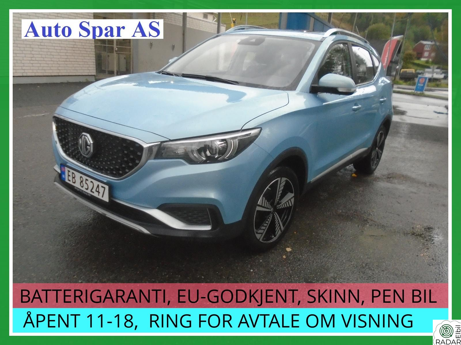 MG ZS EV LUXURY 143 HK 263 KM REKKEVIDDE, NY I NORGE, 1. EIER