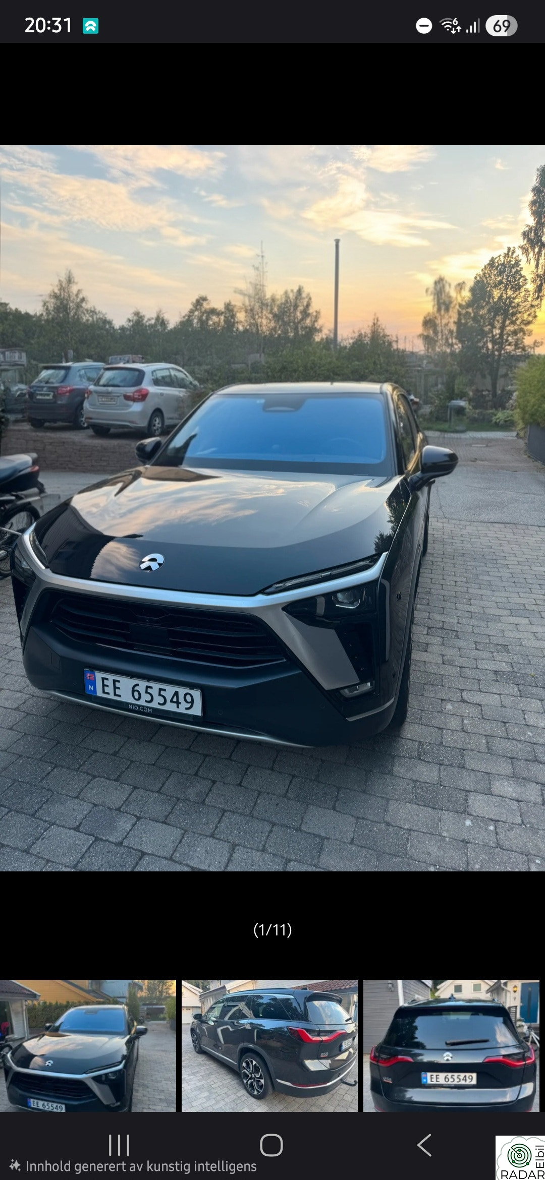 NIO ES8 LR Signature Edition 6-s u/batteri