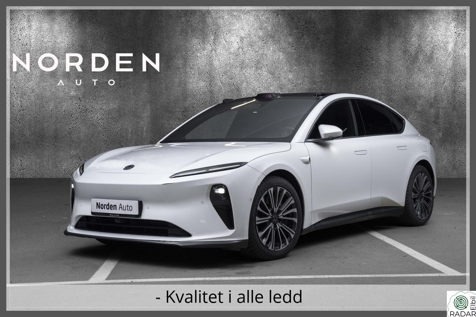 NIO ET5 100KW / NYE BREMSER / AWD / 590KM / PANORAMA / MASSASJE