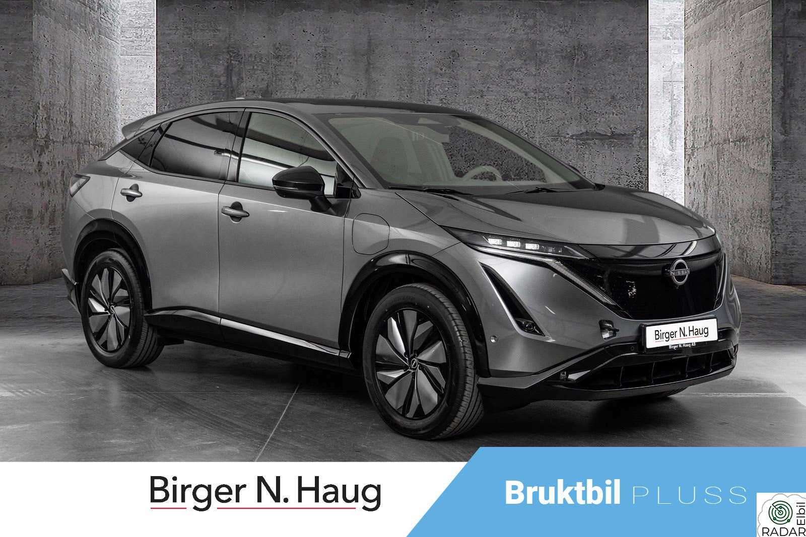 NISSAN ARIYA e4ORCE Evolve 87kWt 19 Dark grey met Topp modell