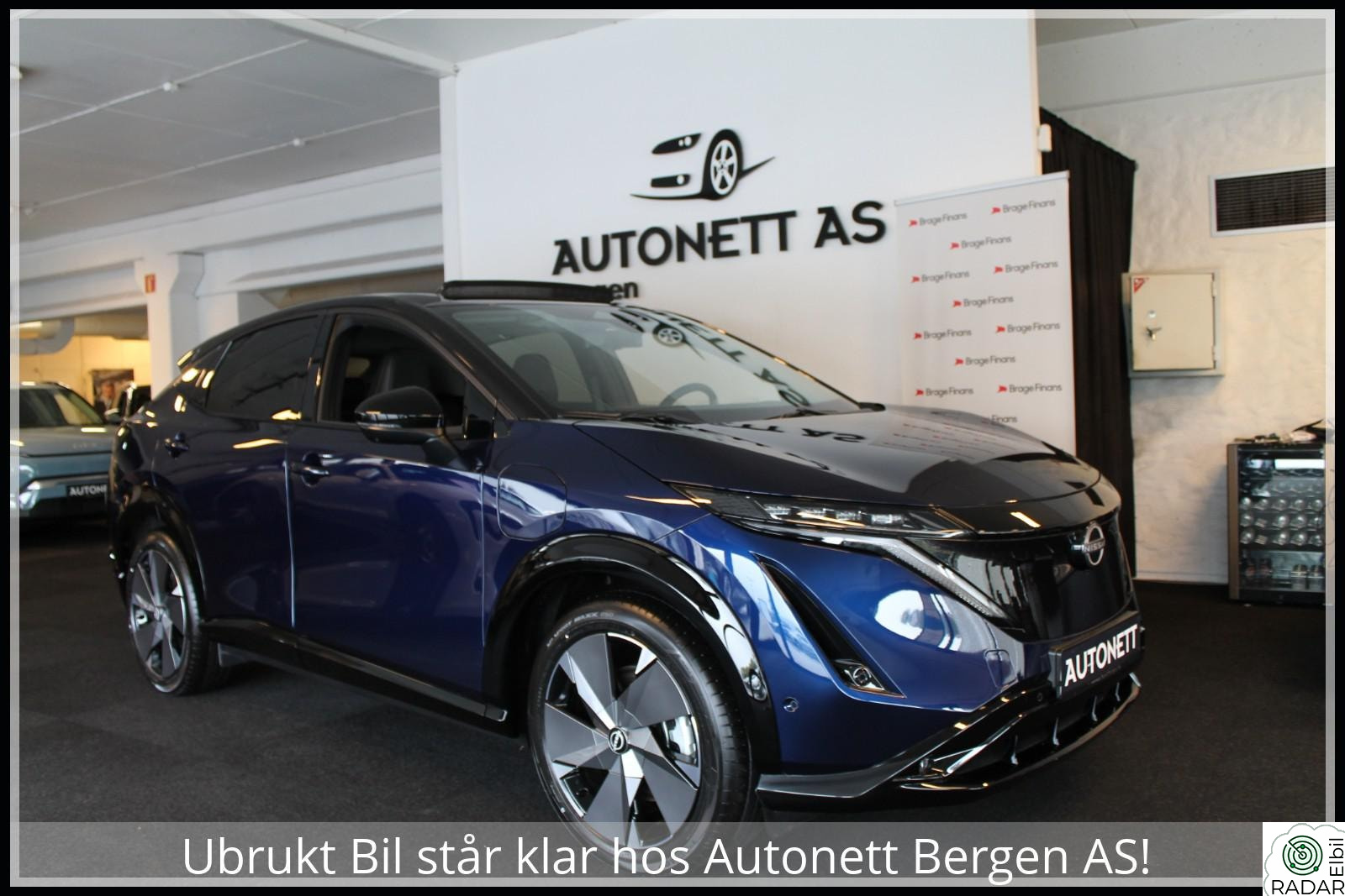 NISSAN ARIYA e-4orce,Evolve,87kWt,20"Hjul,Pano,Sommer og vinterhjul!