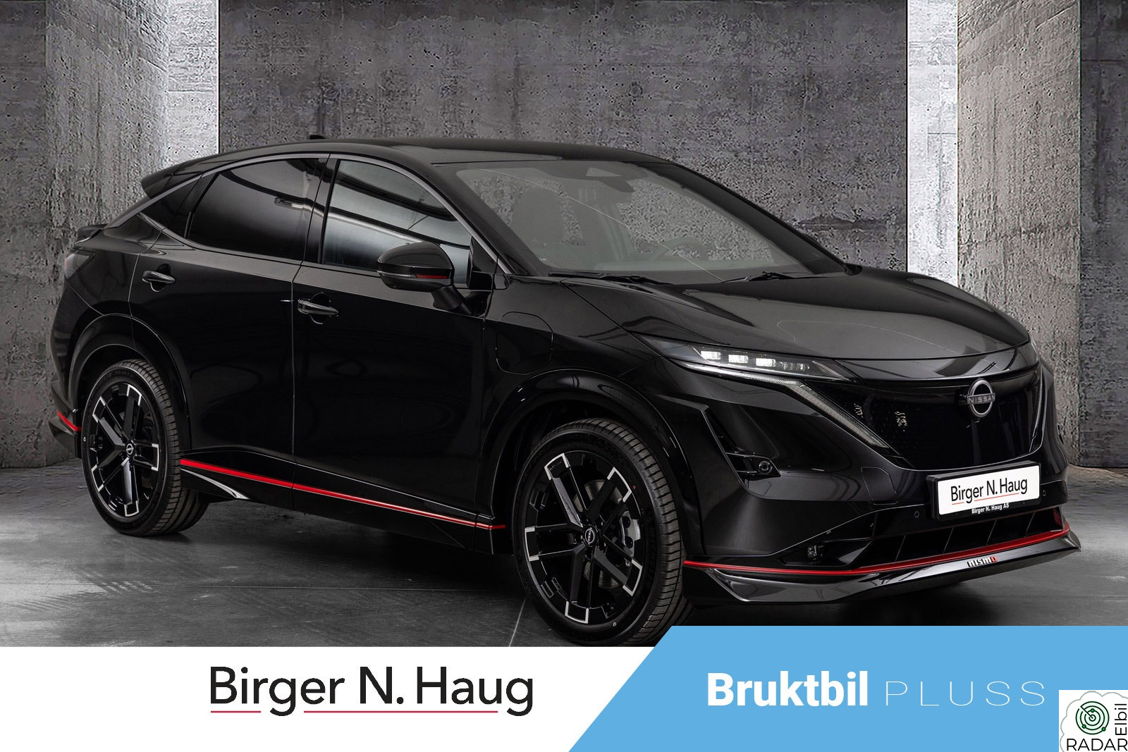 NISSAN ARIYA e4ORCE NISMO 87kWt Pearl black STARTPRIS NY 612.000,-!!