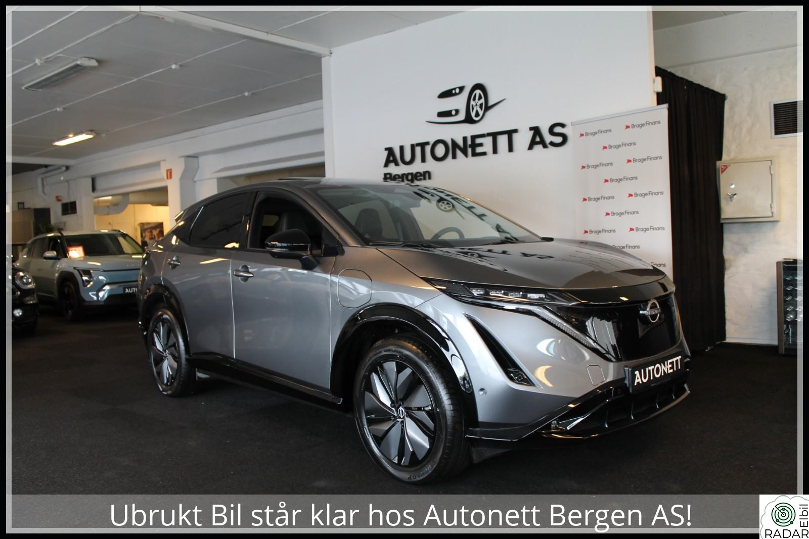 NISSAN ARIYA e-4orce,Evolve,87kWt,19"Hjul,Pano,Sommer og vinterhjul!