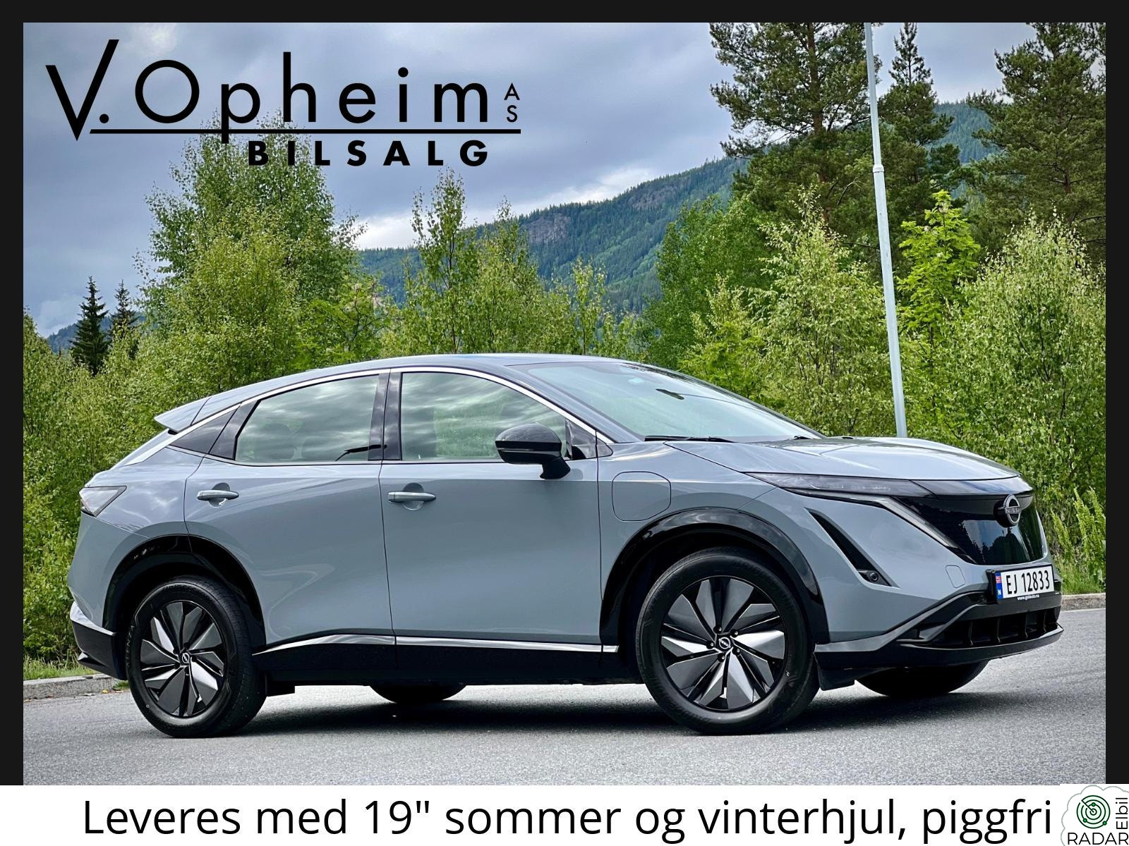 NISSAN ARIYA 63kWt/404km WLTP/Engage/Norsk/1Eier/Ny service/Velholdt