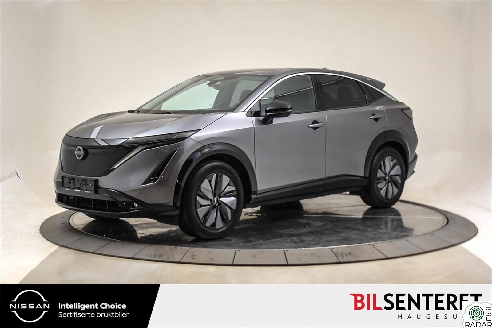 NISSAN ARIYA Advanced 63 KWT 360 kamera, Navi, LAV KM, Nybilgaranti