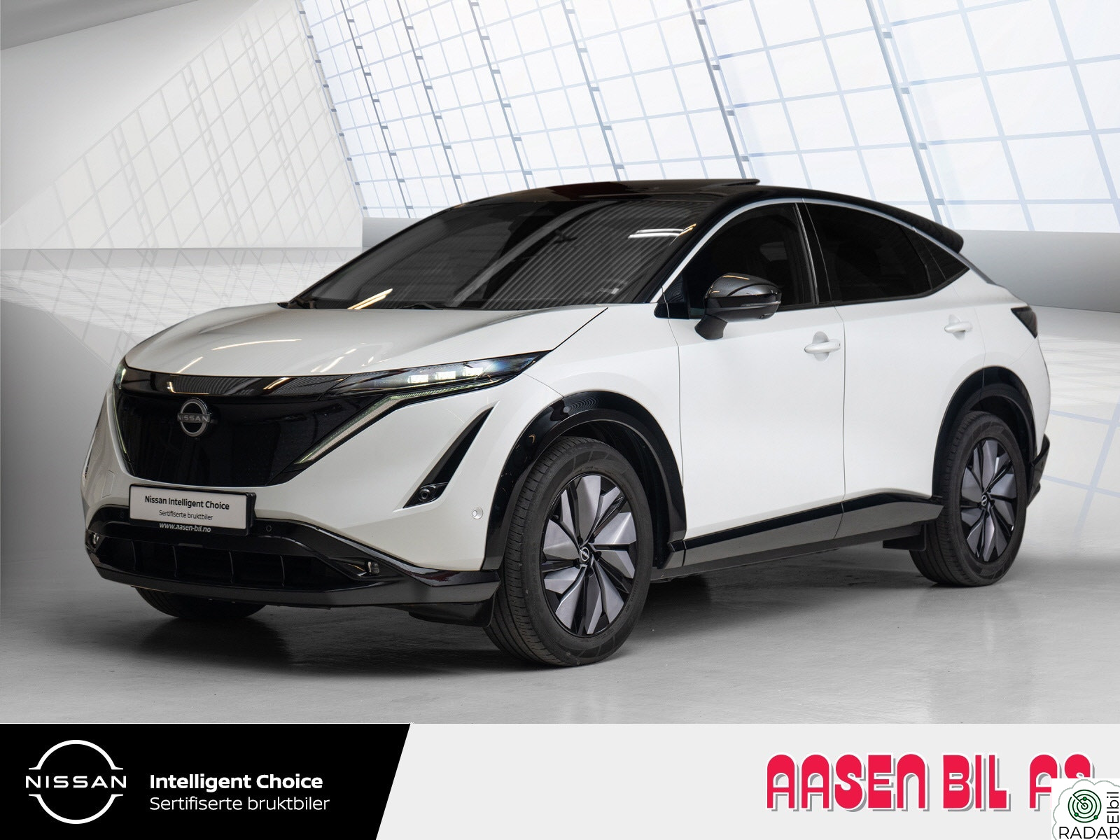 NISSAN ARIYA Evolve 87kWt m/ny service og PKK