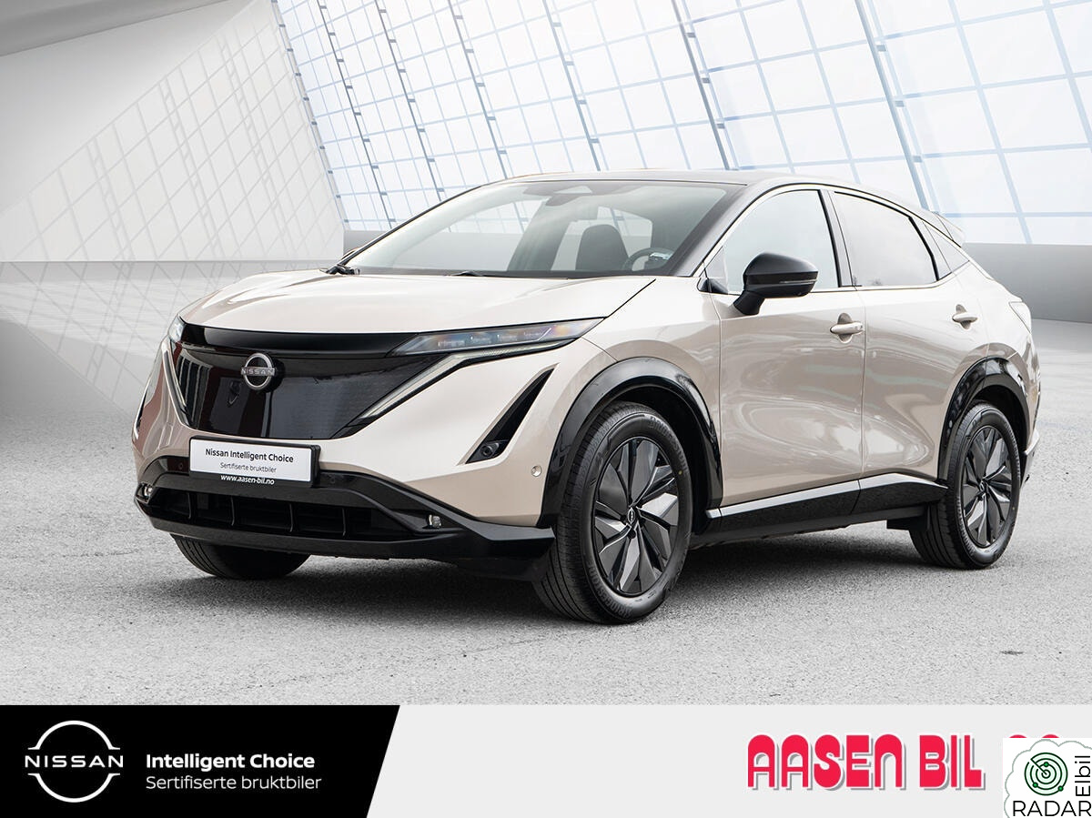 NISSAN ARIYA Evolve 87kWt m/h.feste, 22kW ombordlader - må ses!
