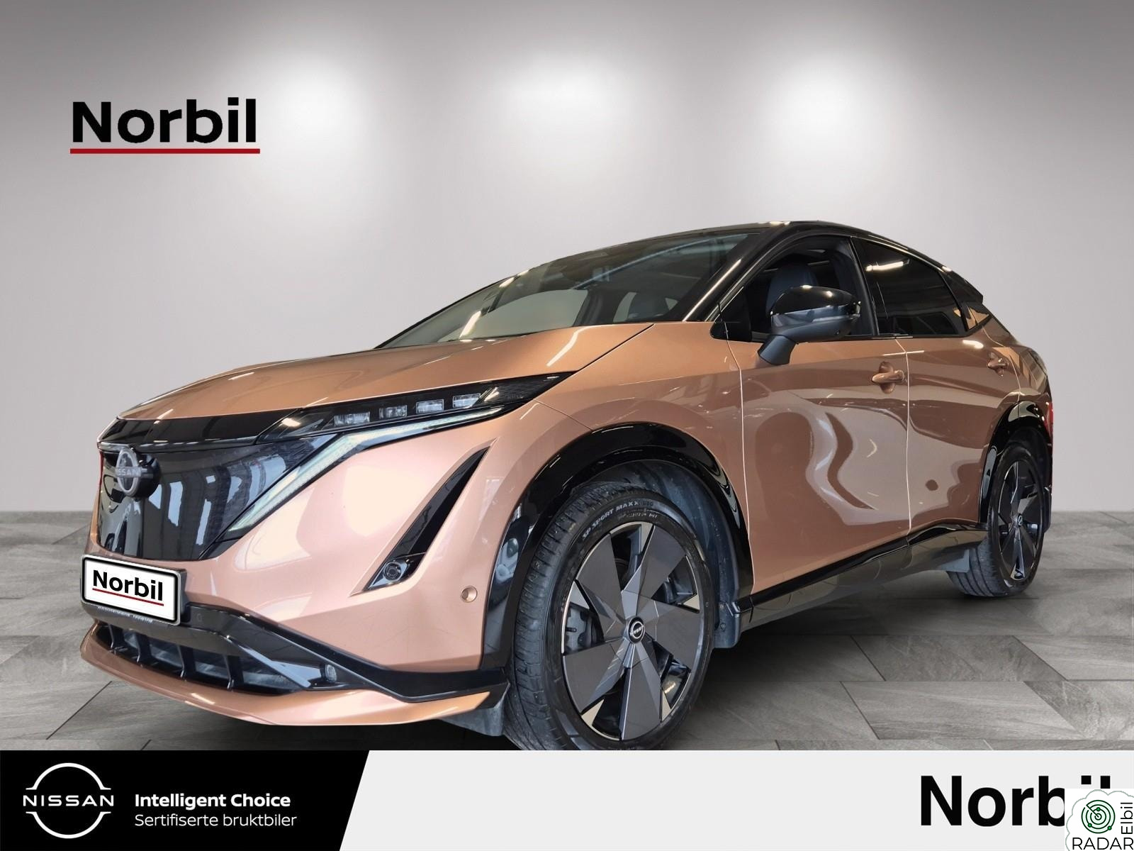 NISSAN ARIYA e-4orce AWD Evolve 22kW ombordlader - H.Feste - HUD