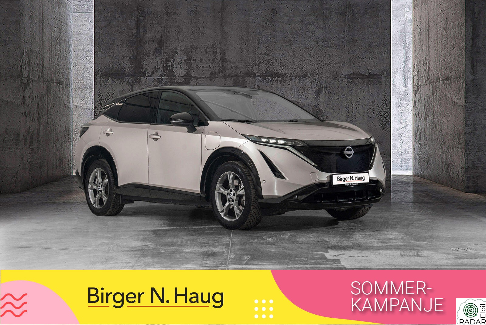 NISSAN ARIYA e4ORCE Evolve 87kWt SOMMERKAMPANJE: 1 ÅR EKSTRA GARANTI