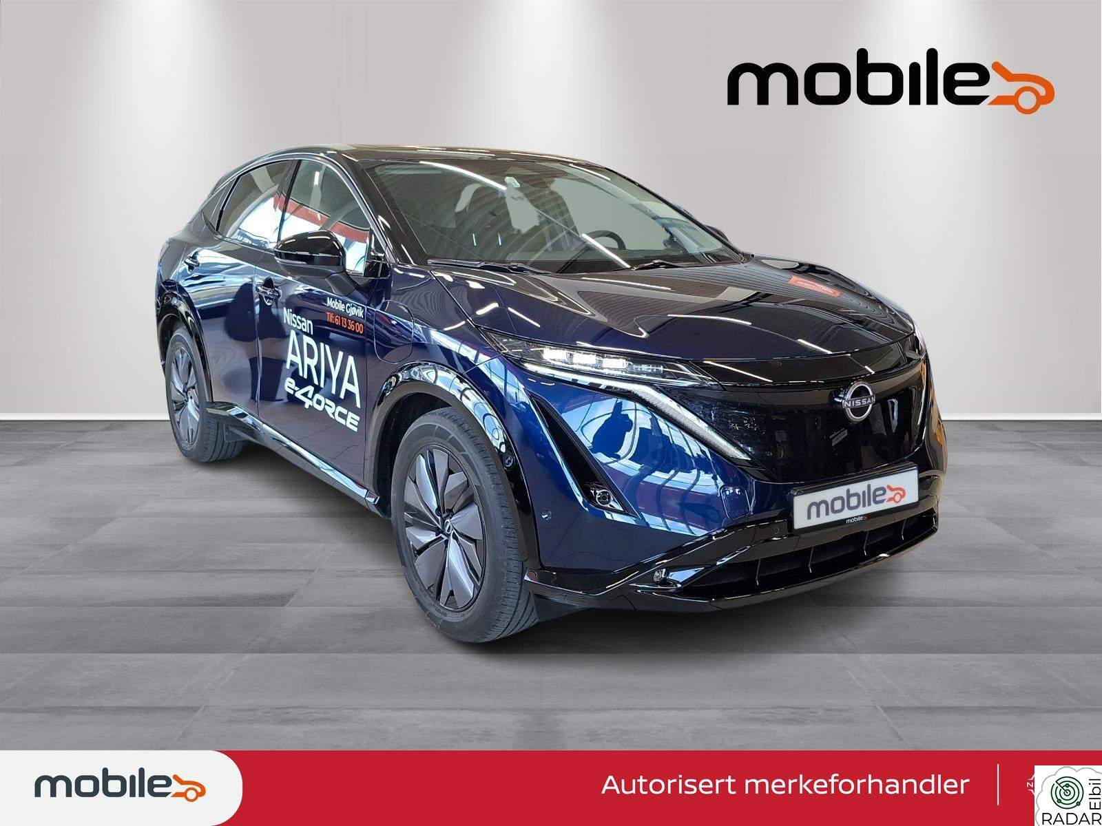 NISSAN ARIYA e4ORCE Evolve 87kWt velutstyrt demobil