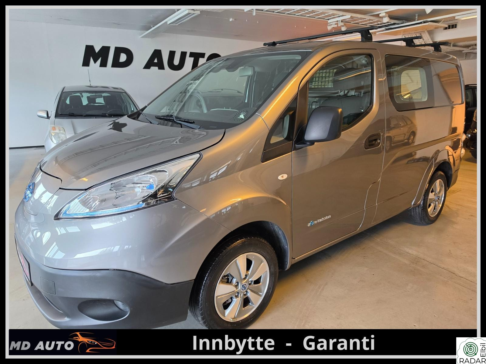 NISSAN e-NV200 LONG RANGE/260KM-WLTP/TAKBØYLER//KAMERA/2xBAKDØRER