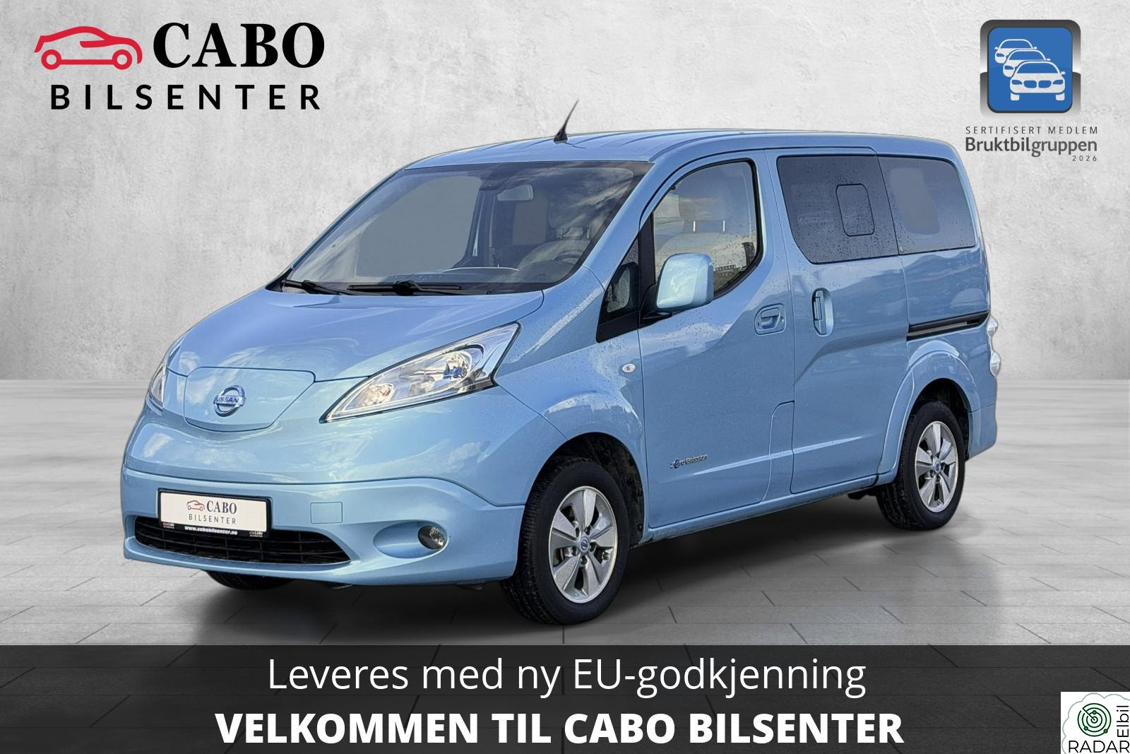 NISSAN e-NV200 1 ÅRS GARANTI | 5 SETER | STORT LASTEROM