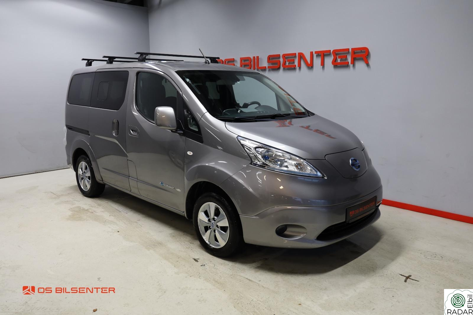 NISSAN e-NV200 Evalia, 2x Sidedører, 7 seter, Rattvarme,EU t.om 06.28