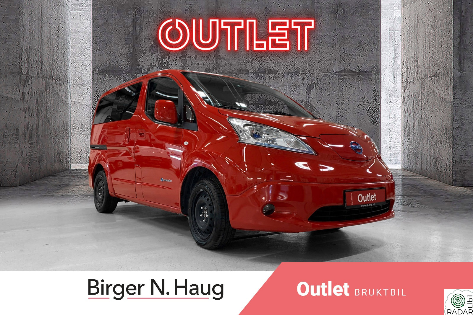 NISSAN e-NV200 Evalia 40 kWt  /R.KAM/RATTVARME/HURTIGLADNING/