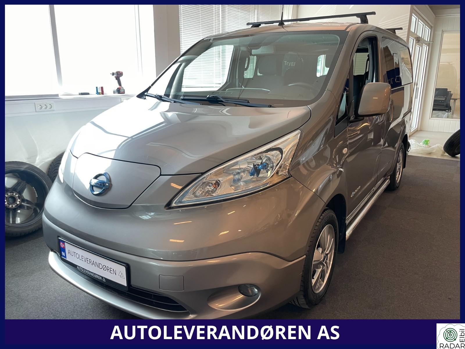 NISSAN e-NV200 Evalia 40 kWt, Navigasjon, Kamera, 7 seter, DAB, Cruise