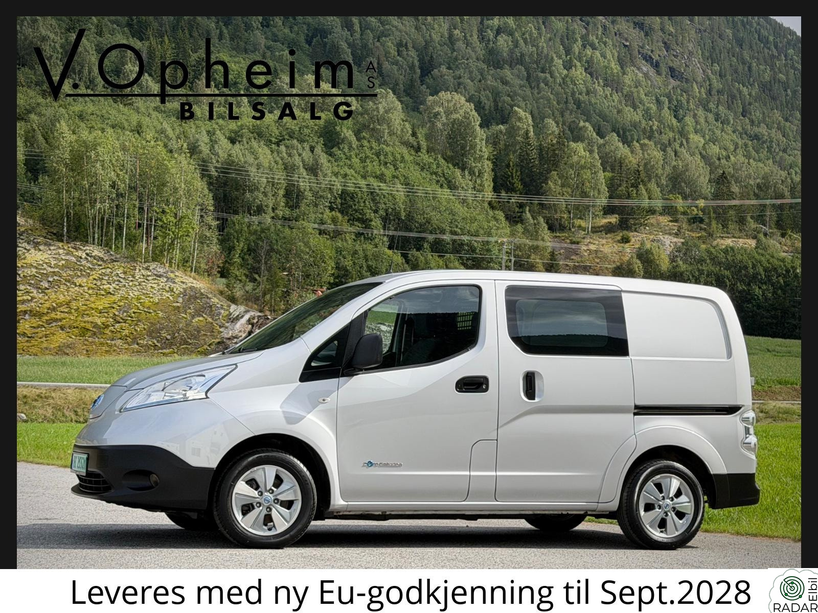 NISSAN e-NV200 Premium/40KWh/Norsk/1Eier/R.Kamera/Klima/Navi/Keyless
