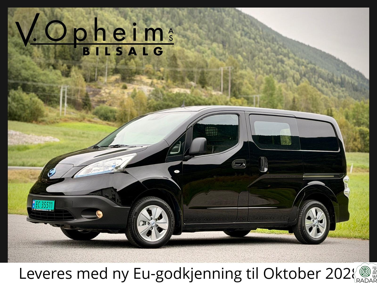 NISSAN e-NV200 "NY bil - kjørt 527km" Premium/40KWh/Norsk/1Eier