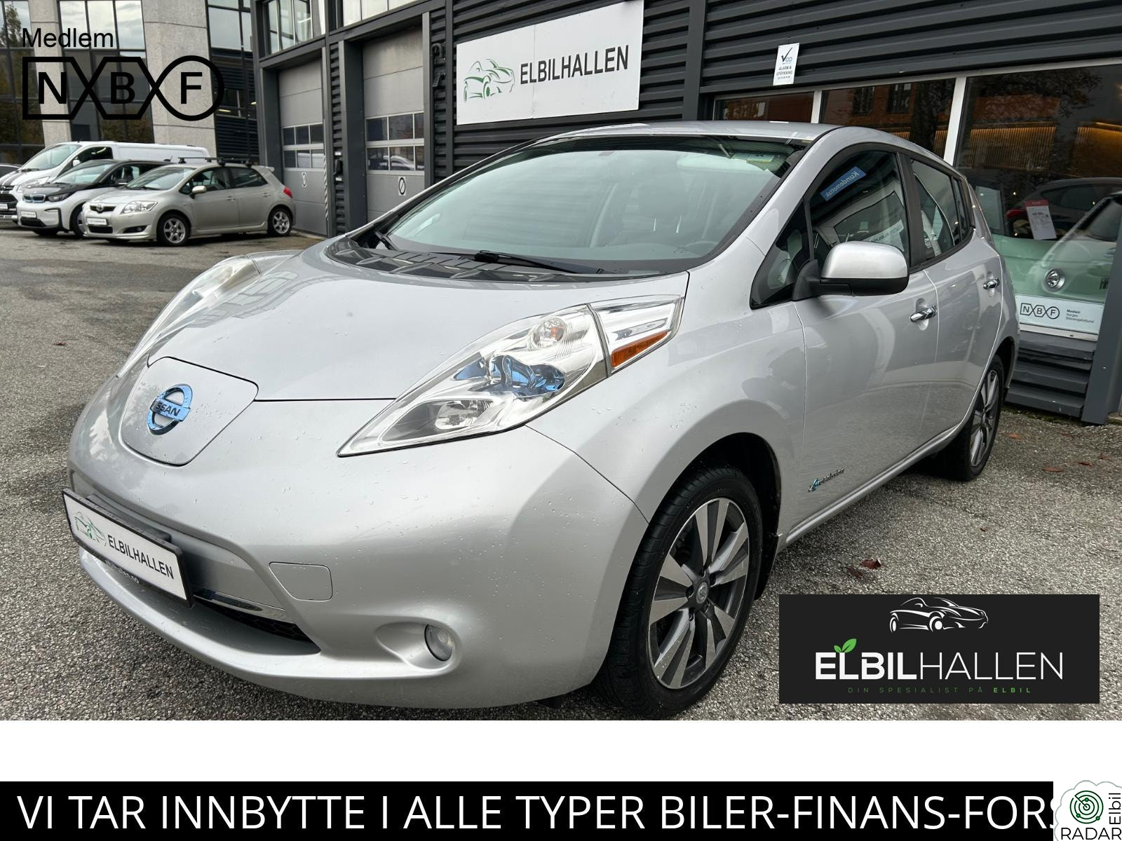 NISSAN LEAF SKINN/KLIMA/CRUISE/DAB/RATT OG SETEVARME/VARMEPUMPE ++