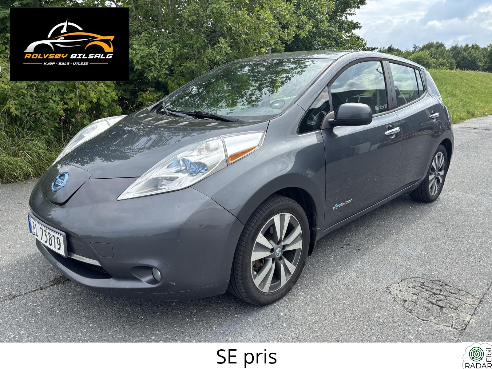 NISSAN LEAF EU OK // Skinn // Tekna // 11/12 streker på batteri