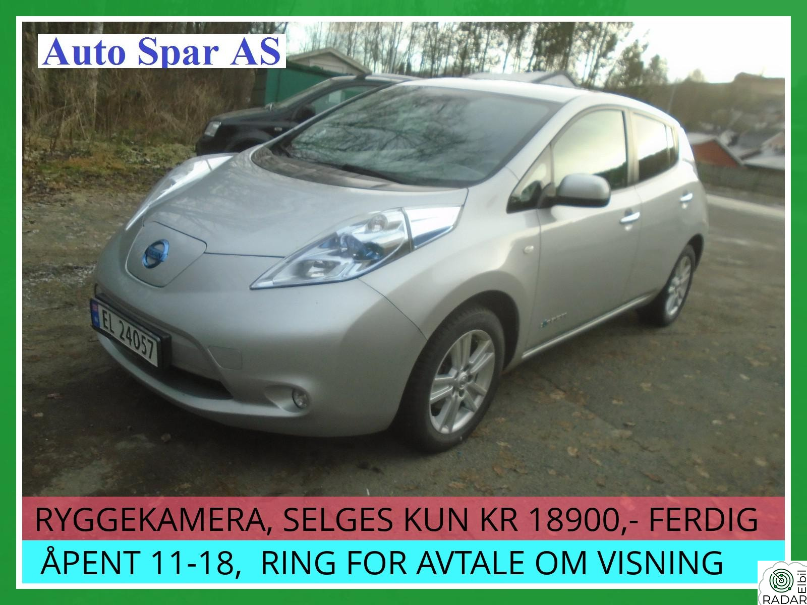 NISSAN LEAF 7 STREKER PÅ BATTERI, EU-GODKJENT TIL APRIL 2027