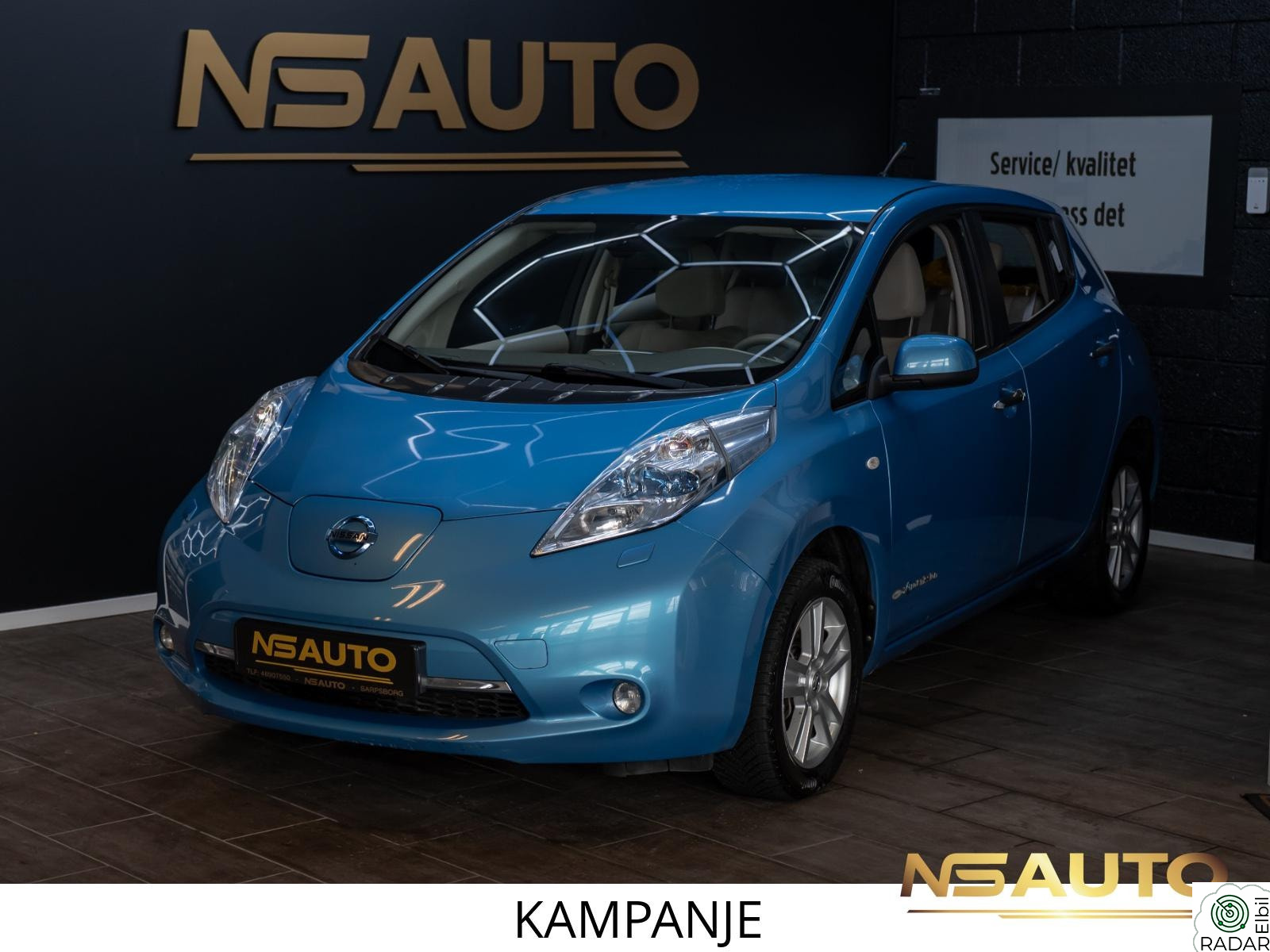 NISSAN LEAF ELEKTRISK / NYLIG EU / NAVI / R. KAM / CRUISE K / AC ++