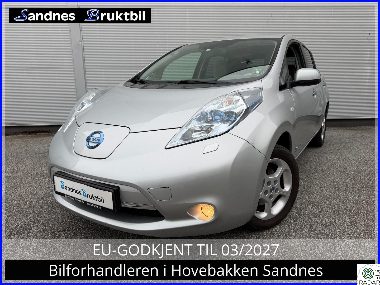 NISSAN LEAF 24KWH KAMERA,CRUISE,TLF,DAB+,NAVI,VARME RATT,STREAMING
