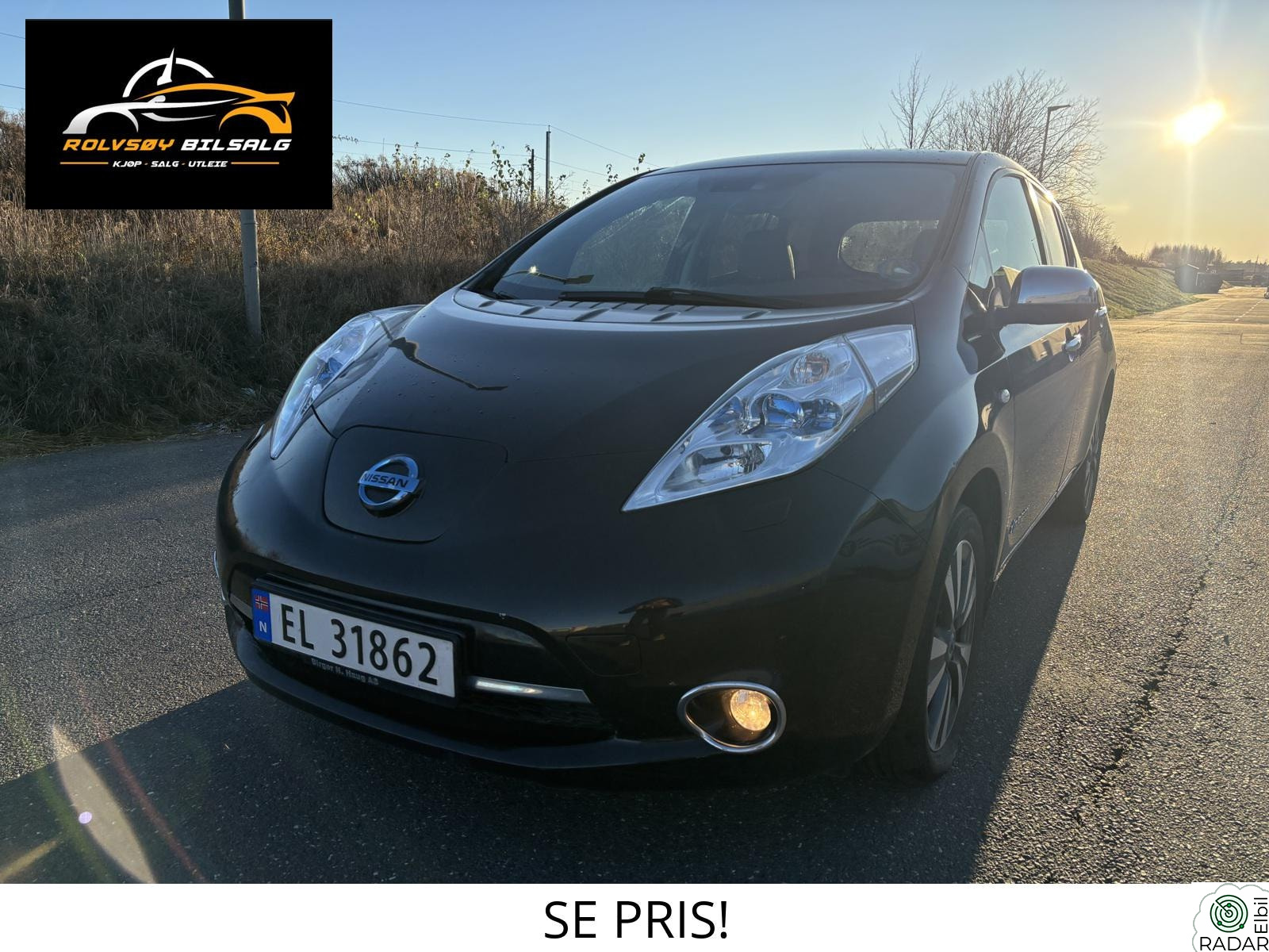 NISSAN LEAF 11/12 på batteri // Ryggekamera // S+V Dekk //