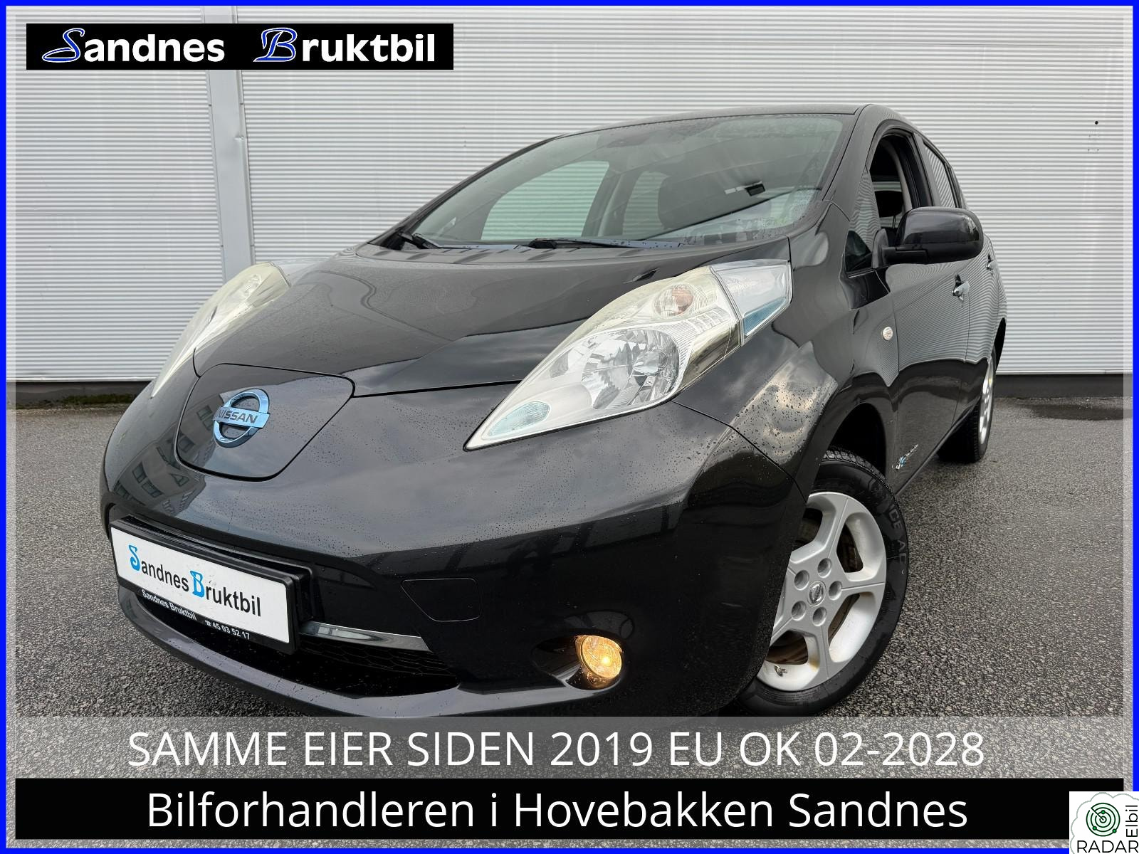 NISSAN LEAF 24kwh,KAMERA,CRUISE,NAVI,CD-SPILLER,TLF,USB EU TIL 2028